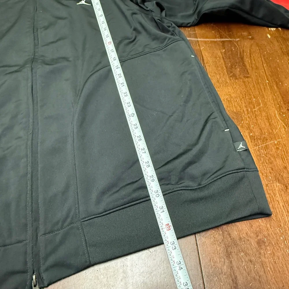 Jordan Track Jacket Mens XXL Black Red White Piping Jumpman Full Zip